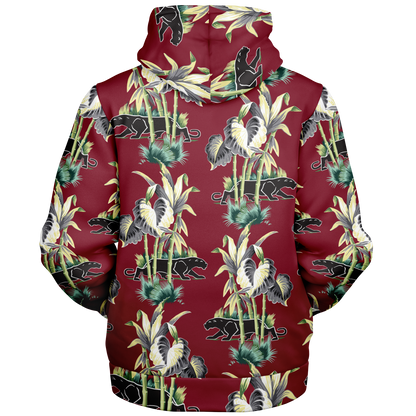 The Aloha Sherpa-Lined Hoodie – Jungle Cat: Dark Red