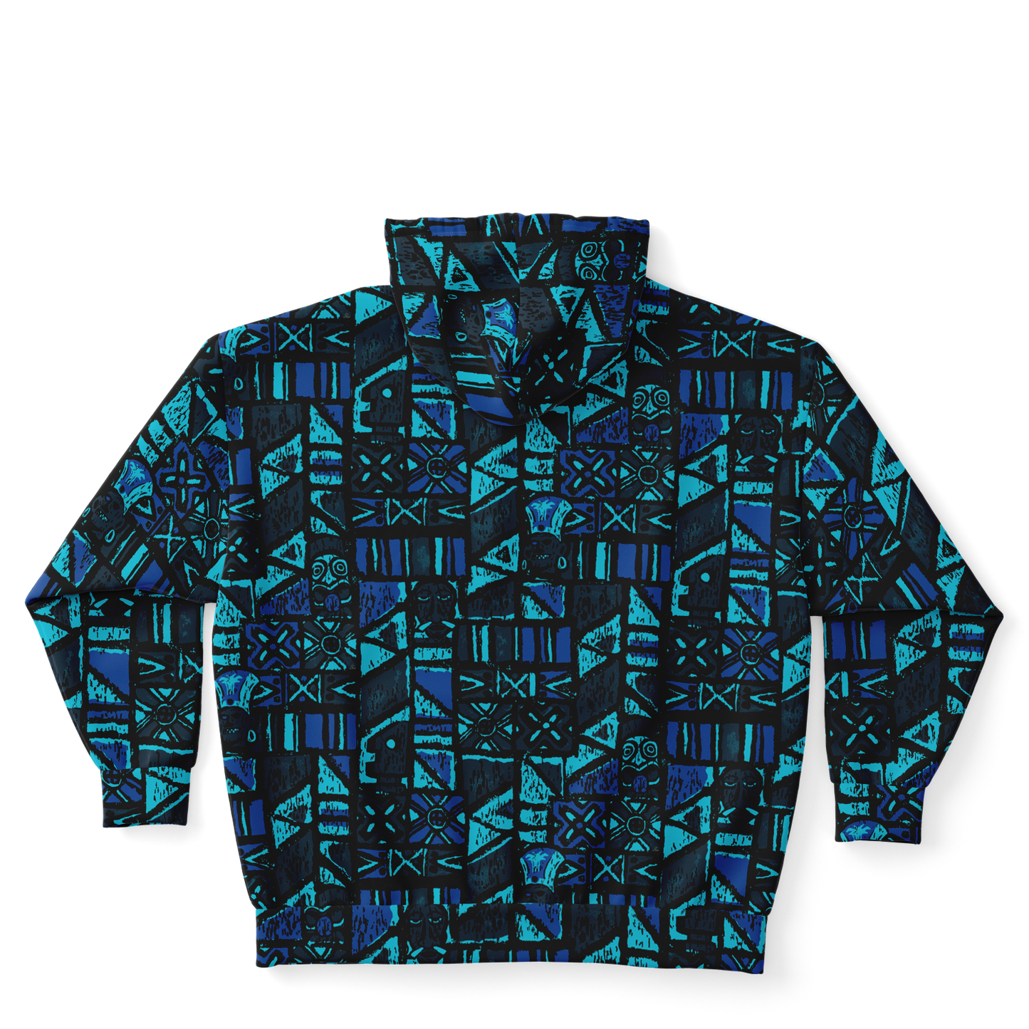 The Aloha Hoodie - PLUS-SIZE – Shelter Island Tapa: Midnight Lagoon