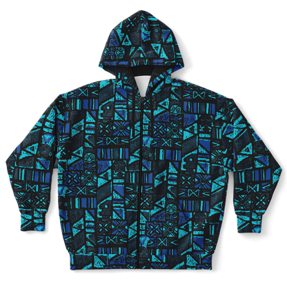 The Aloha Hoodie - PLUS-SIZE – Shelter Island Tapa: Midnight Lagoon