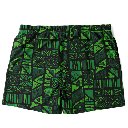 Swim Trunks – PLUS SIZE – Shelter Island Tapa: Fern Grotto