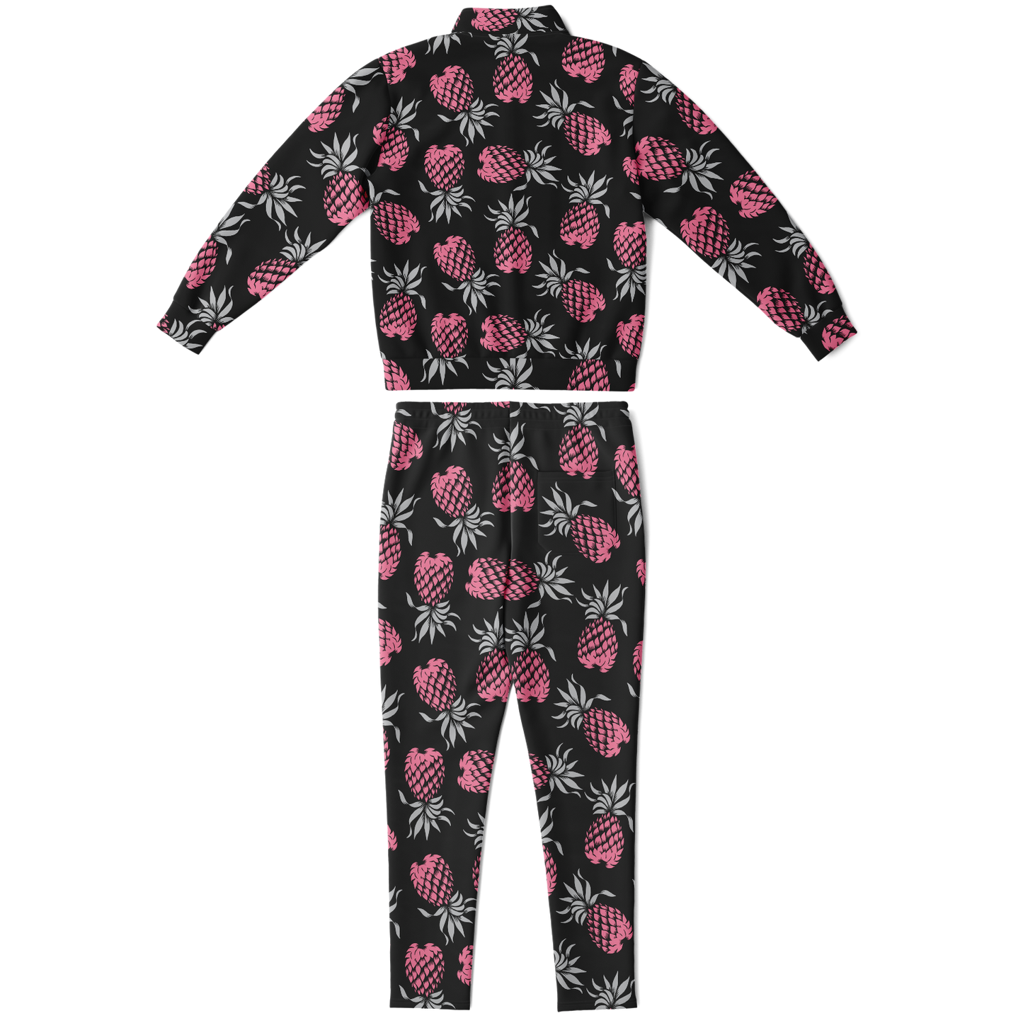 The Aloha Tracksuit – Pineapples of Eternity: Black+Grey+Pink