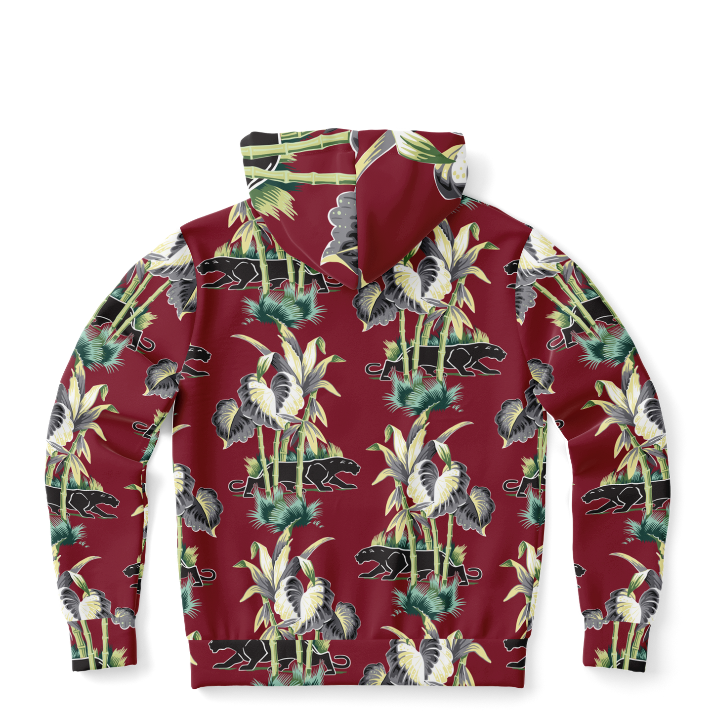 The Aloha Hoodie – Jungle Cat: Dark Red