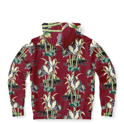 The Aloha Hoodie – Jungle Cat: Dark Red