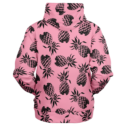 The Aloha Hoodie – Pineapples of Eternity: Pink+Black