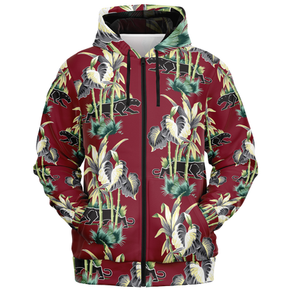 The Aloha Hoodie – Jungle Cat: Dark Red